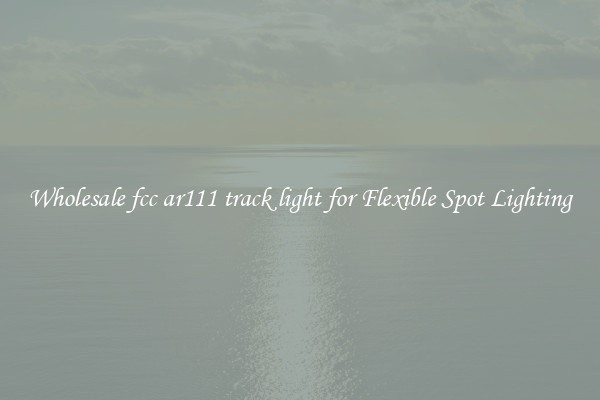Wholesale fcc ar111 track light for Flexible Spot Lighting