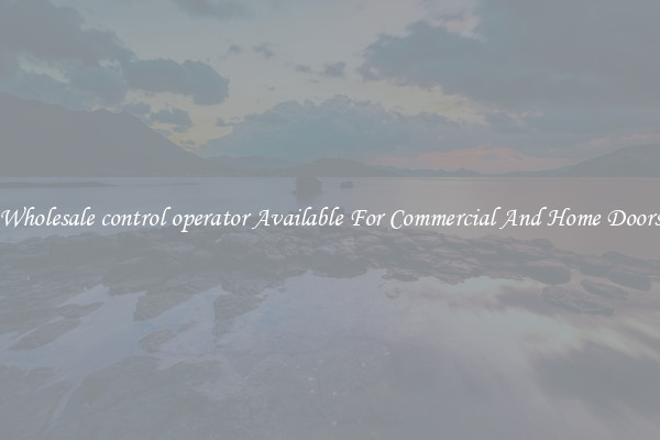 Wholesale control operator Available For Commercial And Home Doors