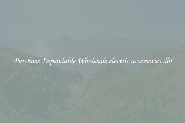 Purchase Dependable Wholesale electric accessories dhl