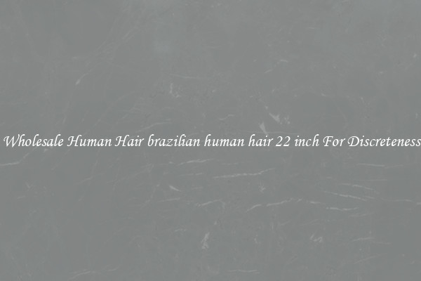 Wholesale Human Hair brazilian human hair 22 inch For Discreteness