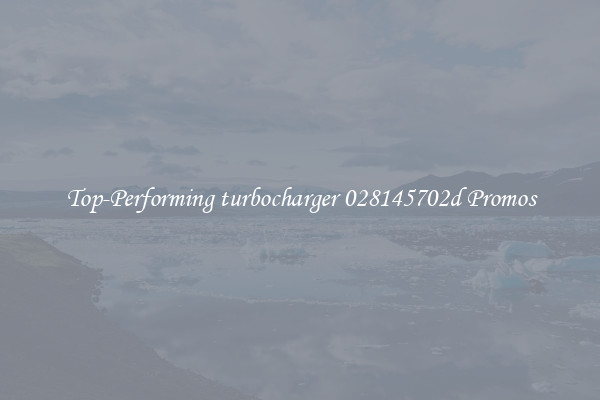 Top-Performing turbocharger 028145702d Promos