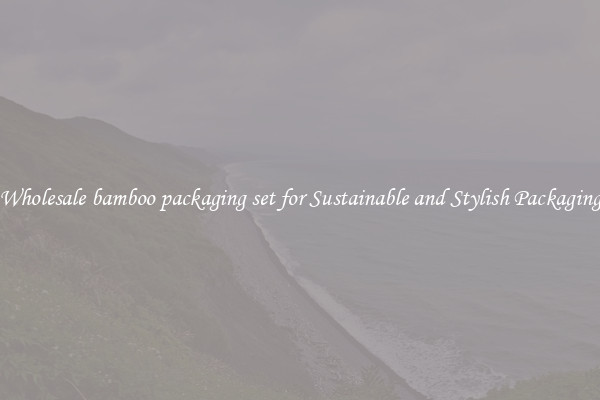 Wholesale bamboo packaging set for Sustainable and Stylish Packaging