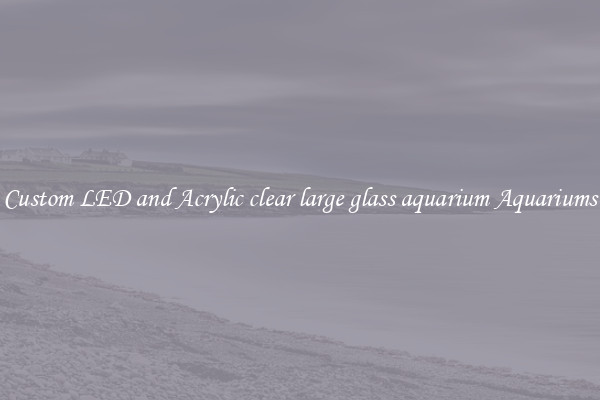 Custom LED and Acrylic clear large glass aquarium Aquariums
