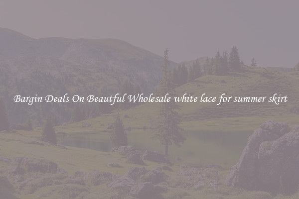Bargin Deals On Beautful Wholesale white lace for summer skirt