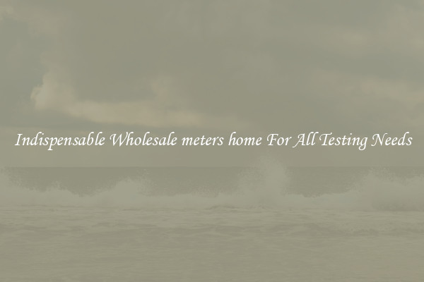 Indispensable Wholesale meters home For All Testing Needs
