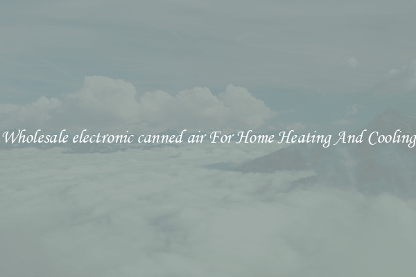 Wholesale electronic canned air For Home Heating And Cooling