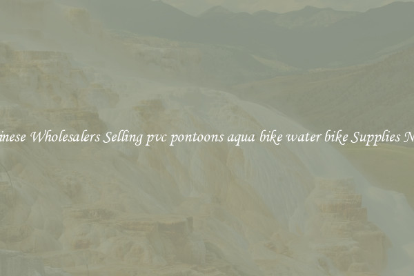 Chinese Wholesalers Selling pvc pontoons aqua bike water bike Supplies Now